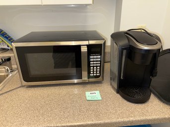 375 -microwave With Coffee Pot