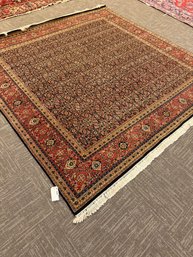 380 -  INDO HERATI HAND-KNOTTED RUG 9FT9 X 9FT