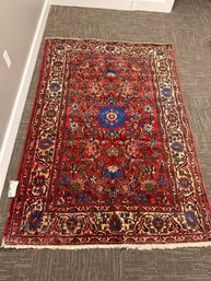 387 - SAROUK HANDMADE AREA RUG