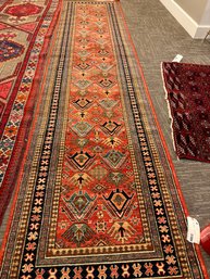 389 - VINTAGE PESHAWAR HANDMADE RUNNER RUG