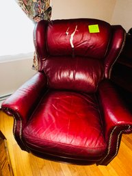 061 -  LEATHER CHAIR - HAS A TEAR - SEE PICTURES