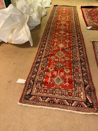 395 - HANDMADE VINTAGE PESHAWAR RUNNER RUG