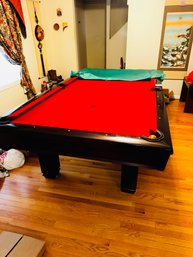080 - FULL SIZE SLATE POOL TABLE ( NEEDS TO BE DISSABLED COME EARLY PLEASE)