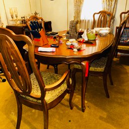 087 - Dining Set Table W 6 Chairs