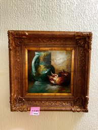 028 - PAM ROGERS SIGNED OIL ON CANVAS - GOLD FRAMED