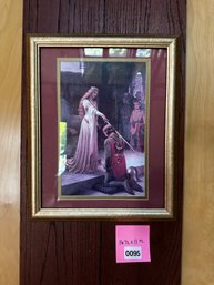 095 - DESIGN TOSCANO THE ACCOLADE, 1901: CANVAS REPLICA PAINTING FRAMED