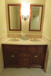 151 - BATHROOM VANITY WITH MIRROR