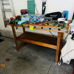103 - WORK BENCH WITH ELECTRICAL OUTLETS