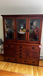 058 - MISSION STYLE HUTCH - NICER THAN THE AVERAGE HUTCH - IN GREAT CONDITION
