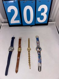 Lot 203 - FOUR WOMEN'S WATCHES - INCLUDES DISNEY WATCHES