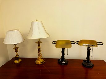 073 - 4 DESK LAMPS