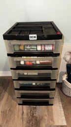 036 -STORAGE WITH ART SUPPLIES AND MORE