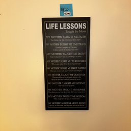 090 - LIFE LESSONS WALL FRAME