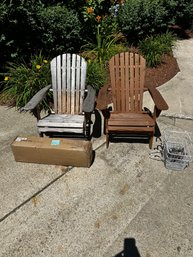 270 - ONE NEW IN BOX AND TWO ADIRONDACK  - 3 TOTAL CHAIRS