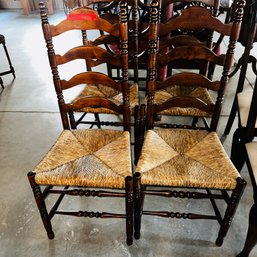 058 - 4 Ladder Back Chairs