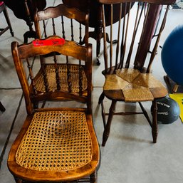 060 -3 Vintage Chairs Repairs Needed