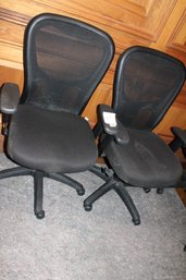 326 ~ PAIR ADJUSTABLE ROLLING OFFICE CHAIRS