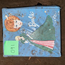 091 -BARBIE WITH CASE AND CLOTHES OLD  - (Attic)