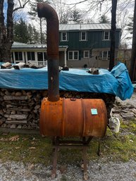 035 - WOOD BURNER WITH STAND