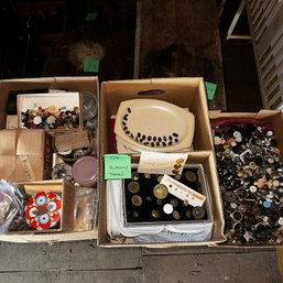 134 -HUGE BUTTON COLLECTION - (Attic)