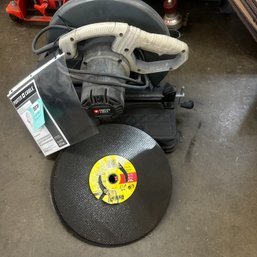 070 -PORTA CABLE 14 INCH CHOP SAW WITH BLADES