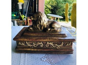 Ceramic Lion Sculpture