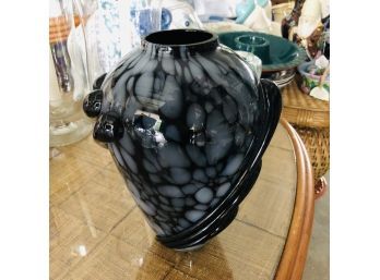 Black Glass Vase