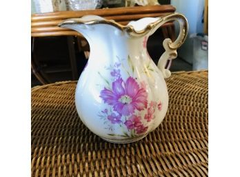 Vintage Floral Pitcher