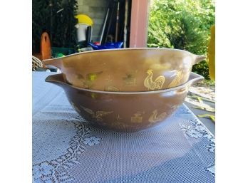 Vintage Pyrex Cinderella Early Americana Bowl - Set Of 2