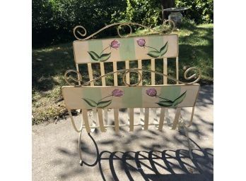 Vintage Metal Painted Rack