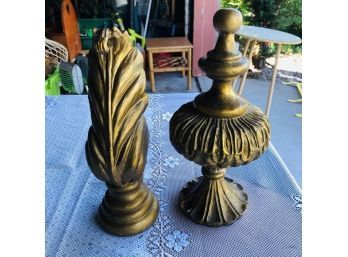 Decorative Gold Tone Finials