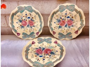 Trio Of Nora Fenton Plates 10'