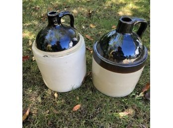 Pair Of Stoneware Jugs