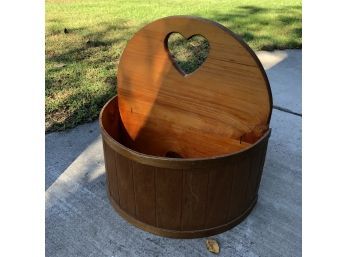 Flat Backed Wooden Bin