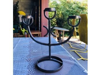 Iron Candle Holder