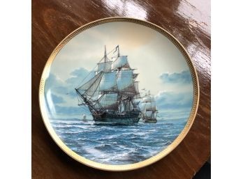 Tom Freeman America's Greatest Sailing Ships Plate Collection 'Bonhomme Richard'