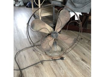 1920s Brass Blade GE Fan