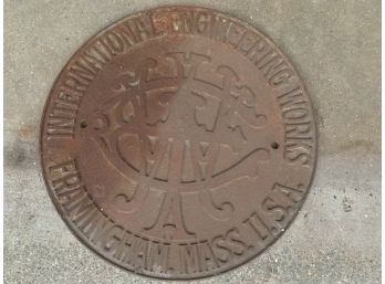 International Engineering Works Boiler Plate 11 3/4