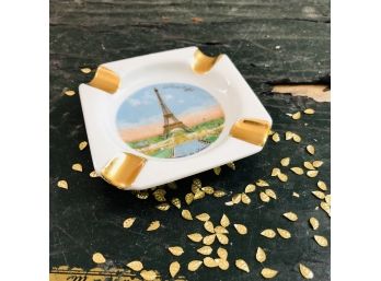 Vintage Limoges Eiffel Tour Pair Souvenir Ash Tray