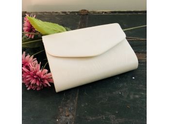 Silk-like Clutch In Ivory