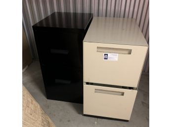 Pair Of Metal Filing Cabinets