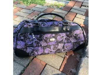 Gloria Vanderbilt Wheeled Duffel - Purple Paisley Print