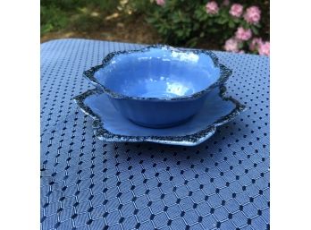 Vintage Painted Flower Cup And Saucer