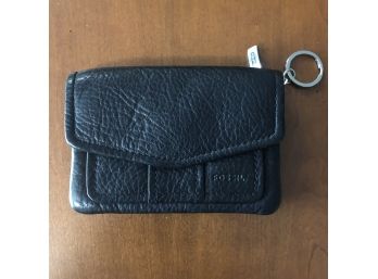 Fossil Leather Keyring Zipper Pouch