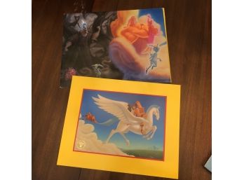 Disney Store Hercules Lithograph Print 11'X14'