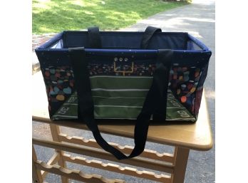 Thirty-One Medium Size Football Utility Tote With Organizer Insert