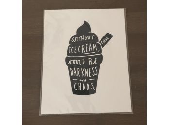 Old English Co. Ice Cream Print 8'x10'