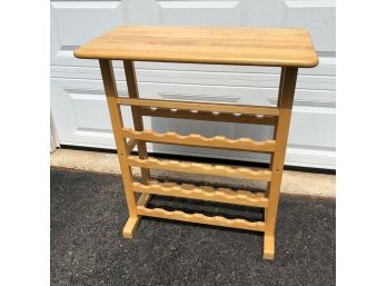 Wooden Wine Rack Table 36'