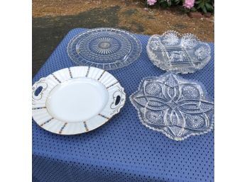 Set Of 4 Assorted Vintage Dishes