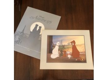 Disney Store The Aristocats Lithograph Print 11'X14'